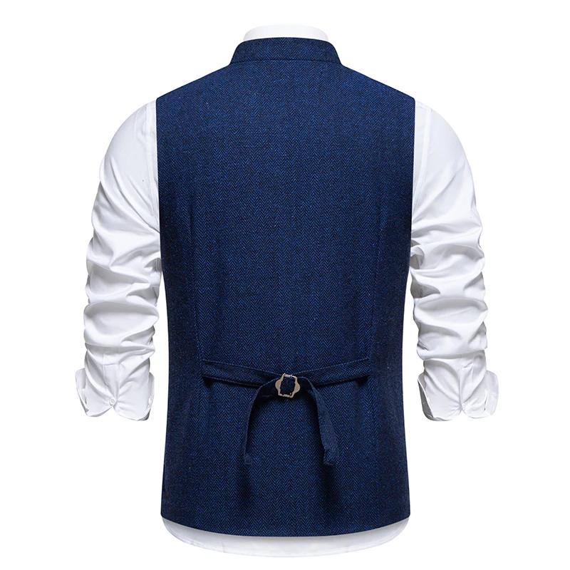 Gilet vintage à chevrons pour hommes