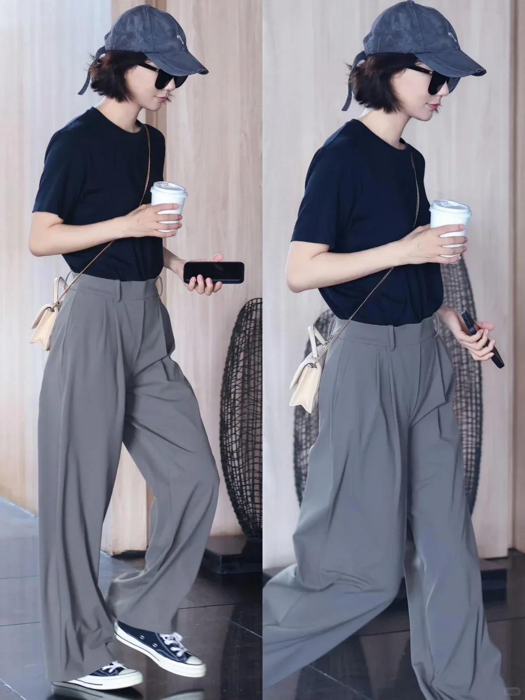 Pantalon de costume à poches avec plis