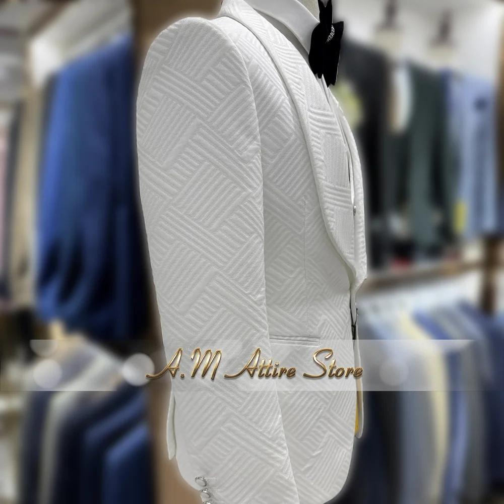Costume 3 pièces rayé pour hommes