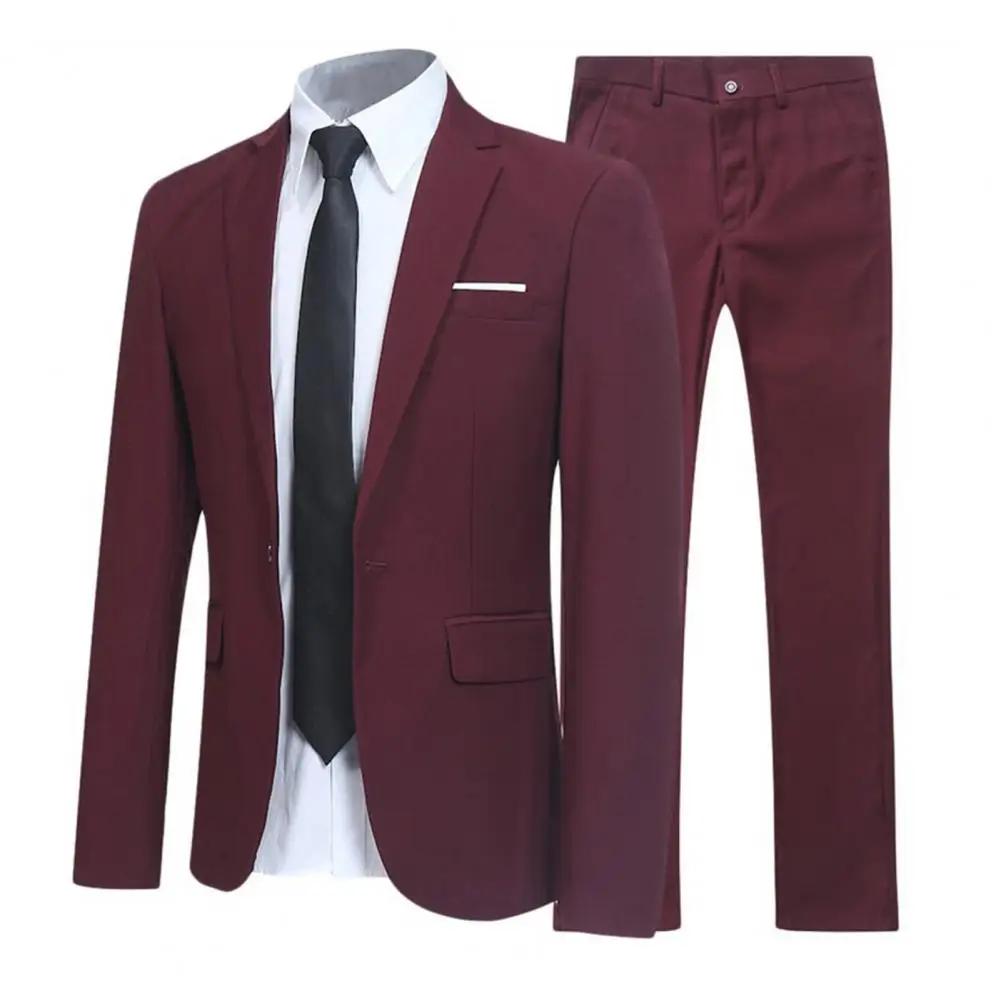 2026 hommes costume ensemble col rabattu formel