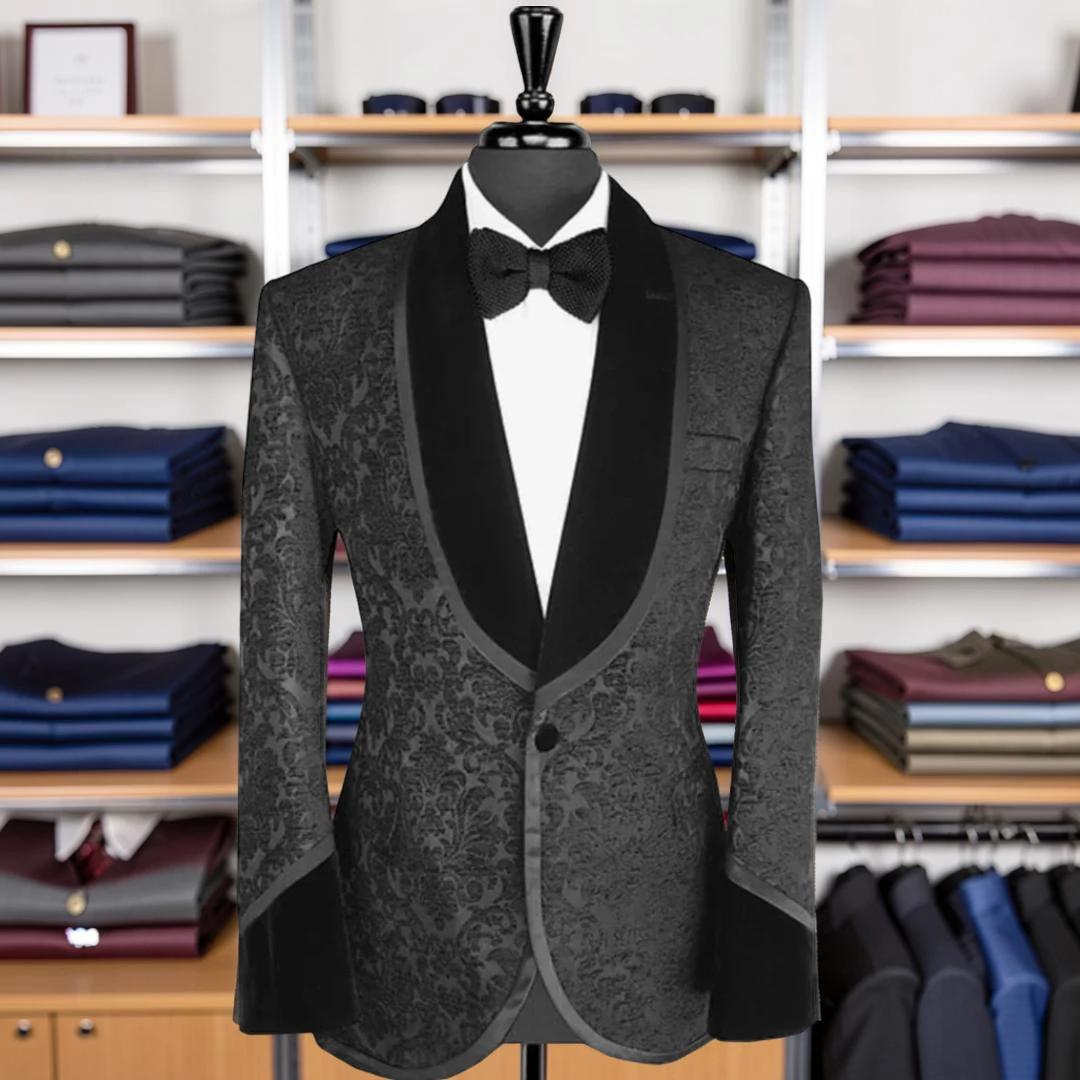 Veste de Mariage en Jacquard pour Homme
