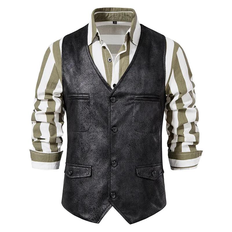 Gilet marron pour hommes