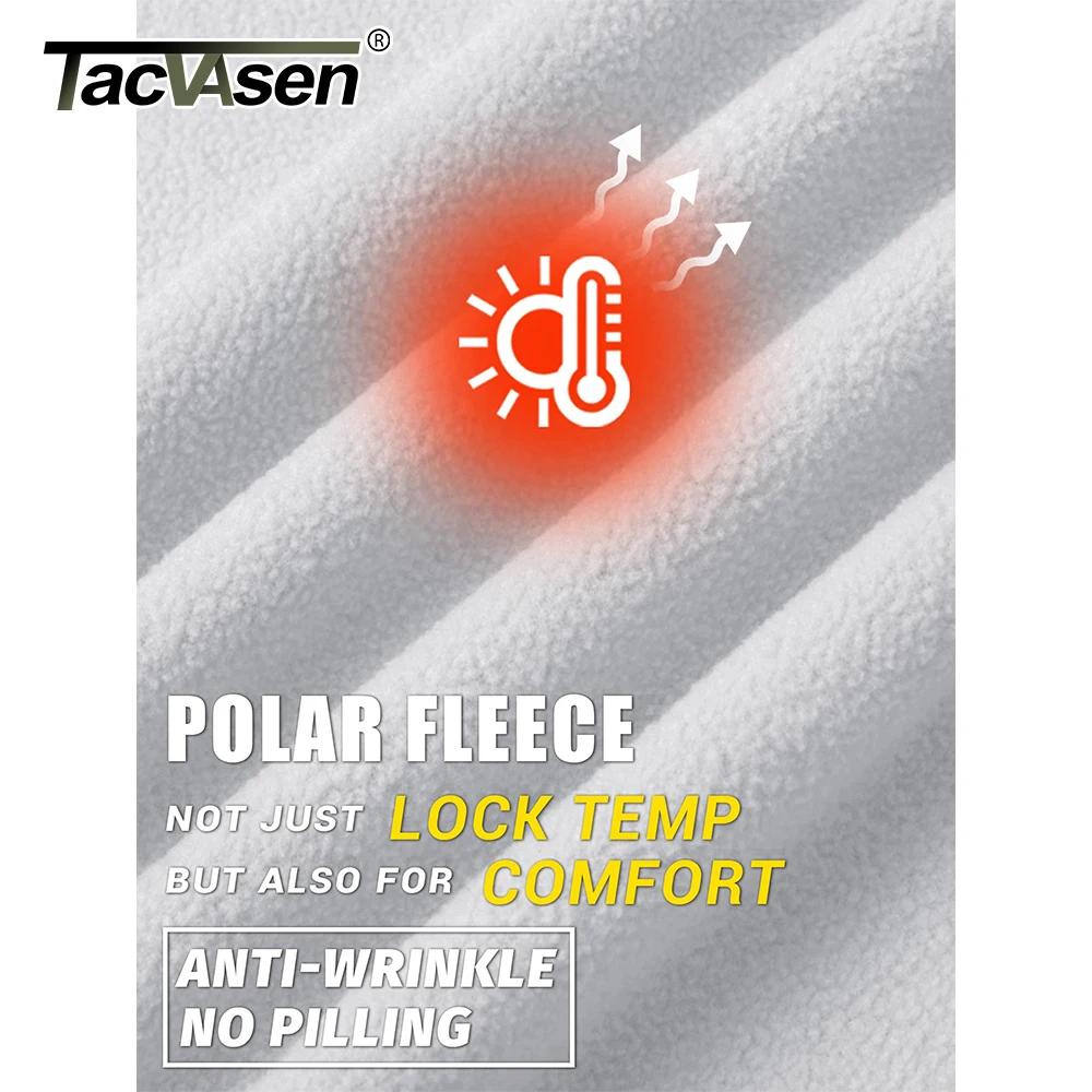 TACVASEN hommes chaleur polaire veste col montant pleine fermeture éclair coupe-vent manteau randonnée travail en plein