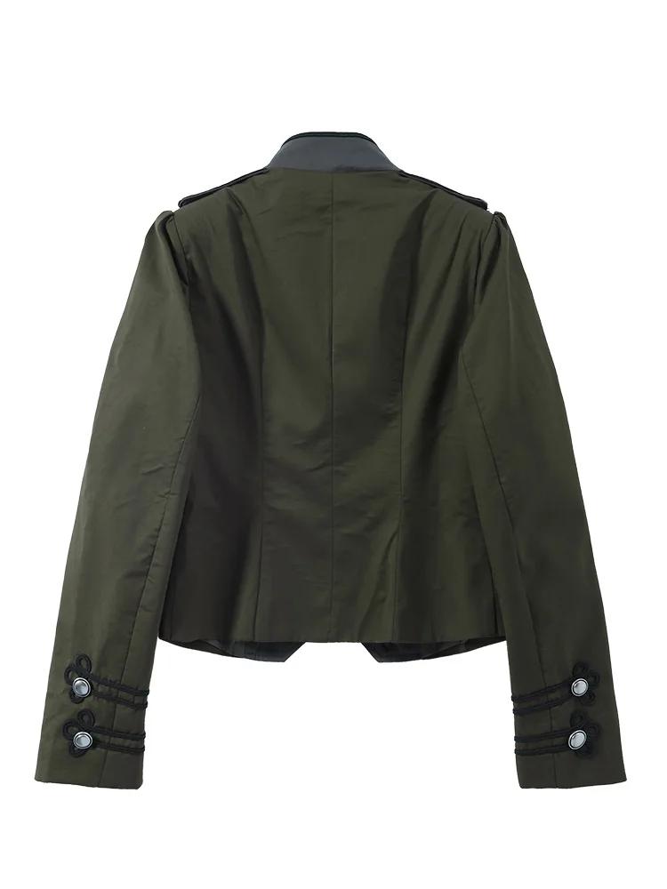 Nouvelle Veste Napoléon pour Femme à Col Montant