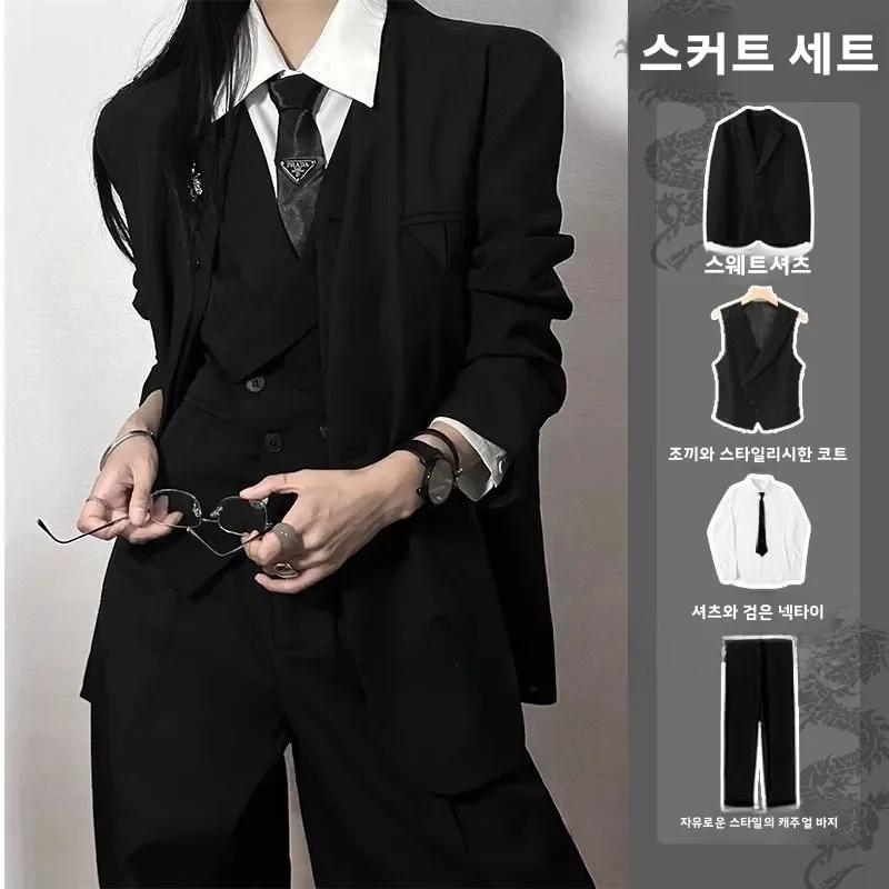 Bla costume ensemble hommes coupe ajustée printemps automne haute Sensation cérémonie Jaet gilet neutre Sle Double 2025 offre spéciale