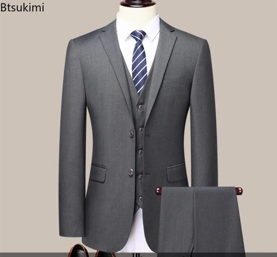 Costume d'affaires coupe cintrée pour hommes