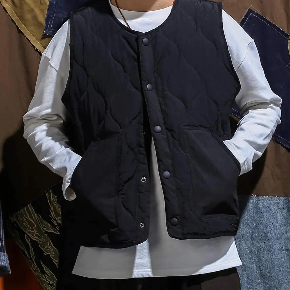 Gilet rembourré en coton Vintage pour hommes