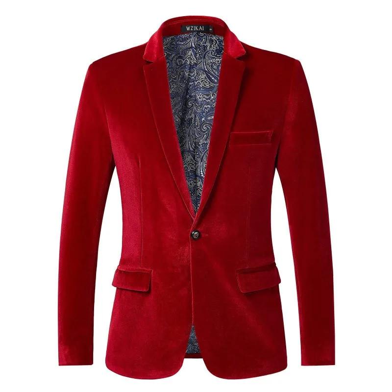 Blazer de luxe en velours pour homme