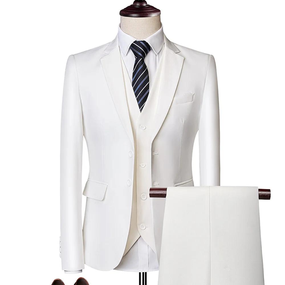 Merveilleux marié mâle mariage bal costume vert coupe ajustée smoking hommes formel affaires vêtements de travail costumes 3 pièces ensembles (veste + pantalon + gilet)