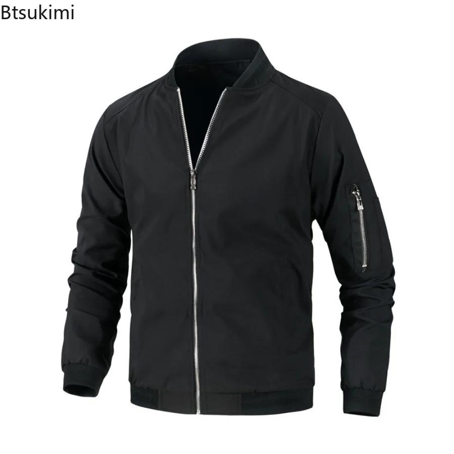 2026 hommes vestes décontractée manteaux classique col montant manteau mince solide coupe-vent veste Blazer