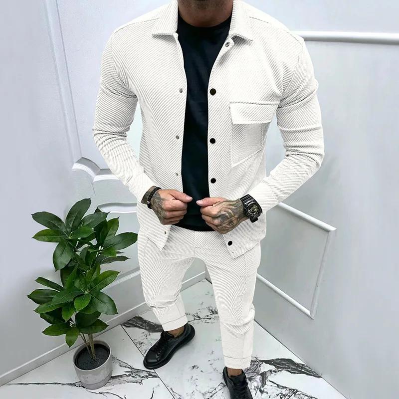 Ensemble deux pièces en jacquard pour homme