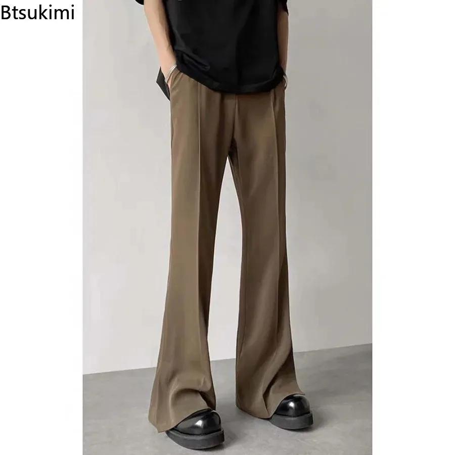 Nouveau pantalon de costume marron et noir pour homme 2026