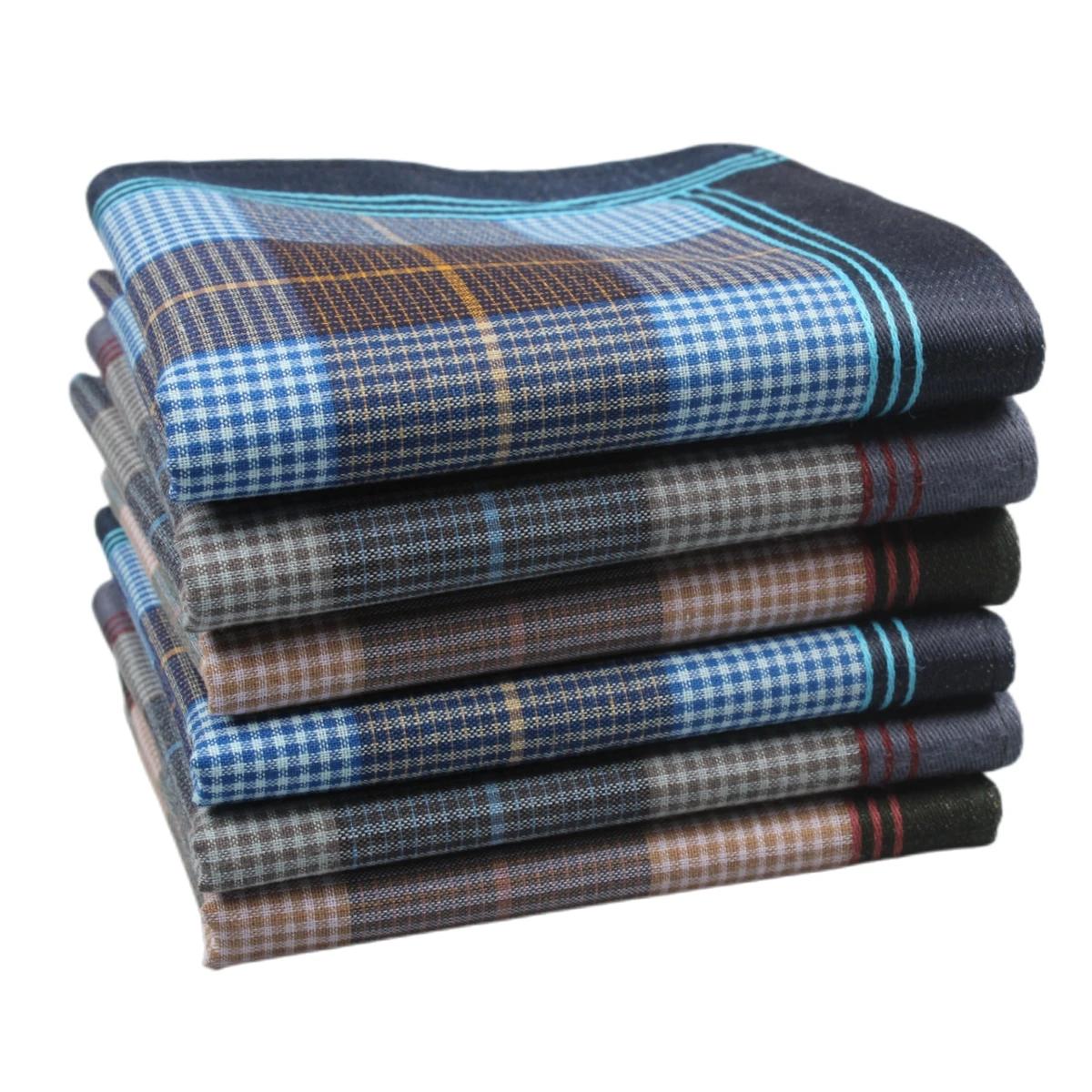 Mouchoir en tissu rayé pour hommes de 15