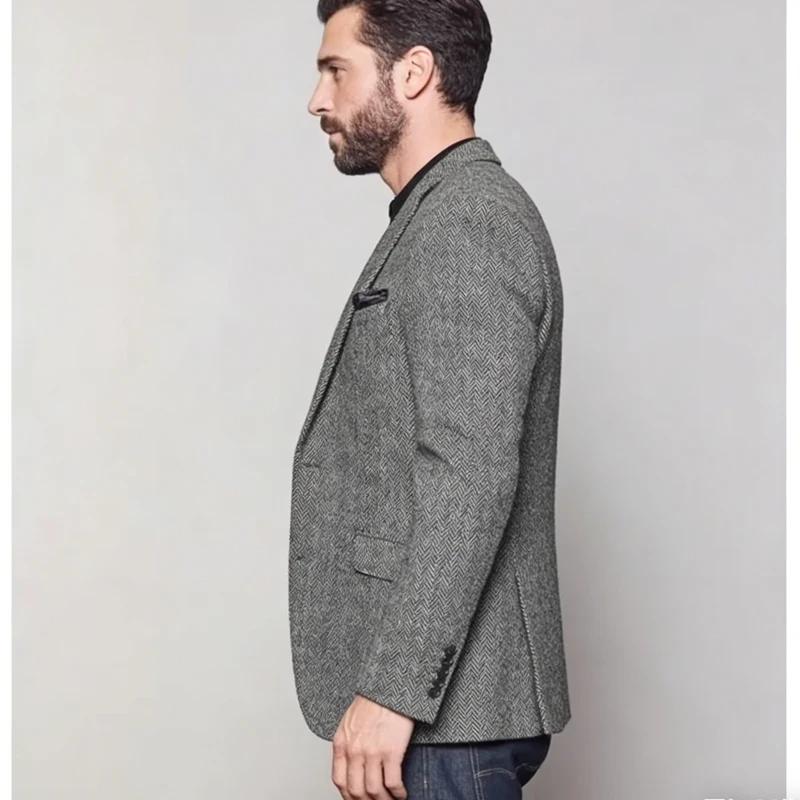 Veste de costume homme à chevrons