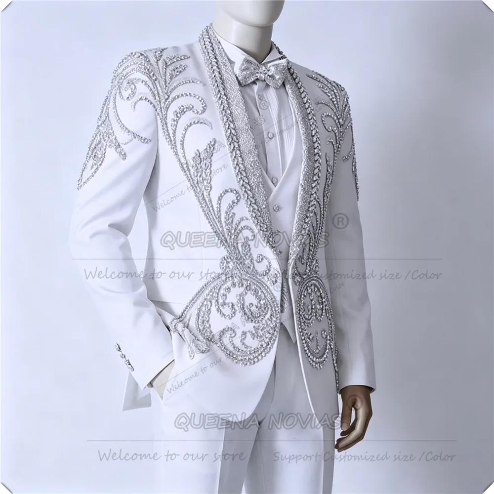 Costumes de mariage scintillants pour homme