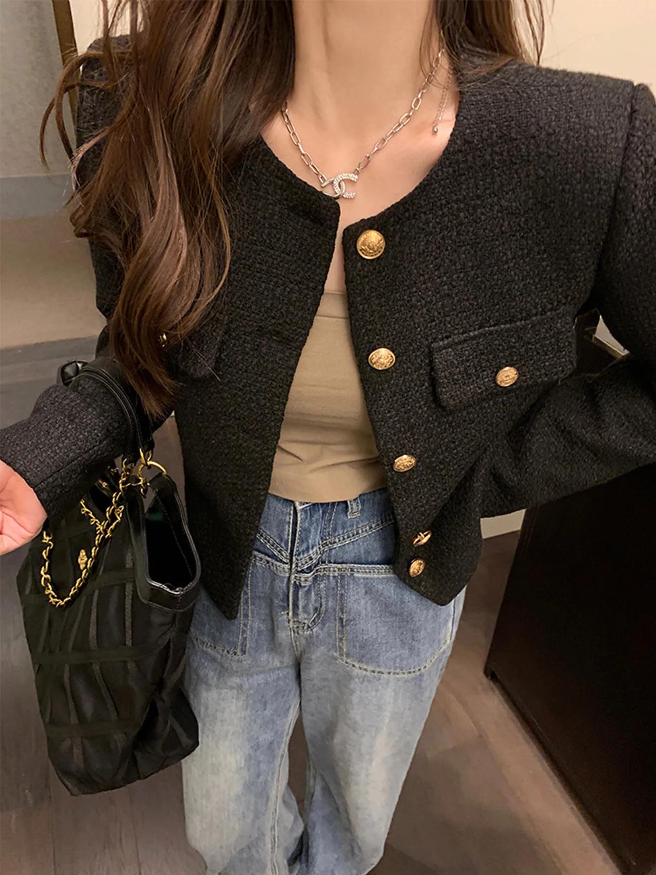 Manteau en tweed de laine française