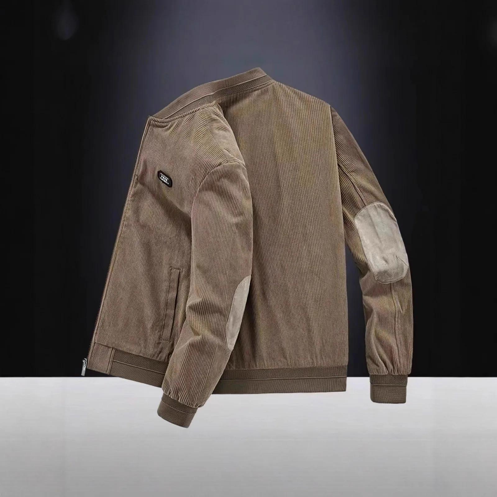 Veste d'hiver en velours côtelé pour hommes