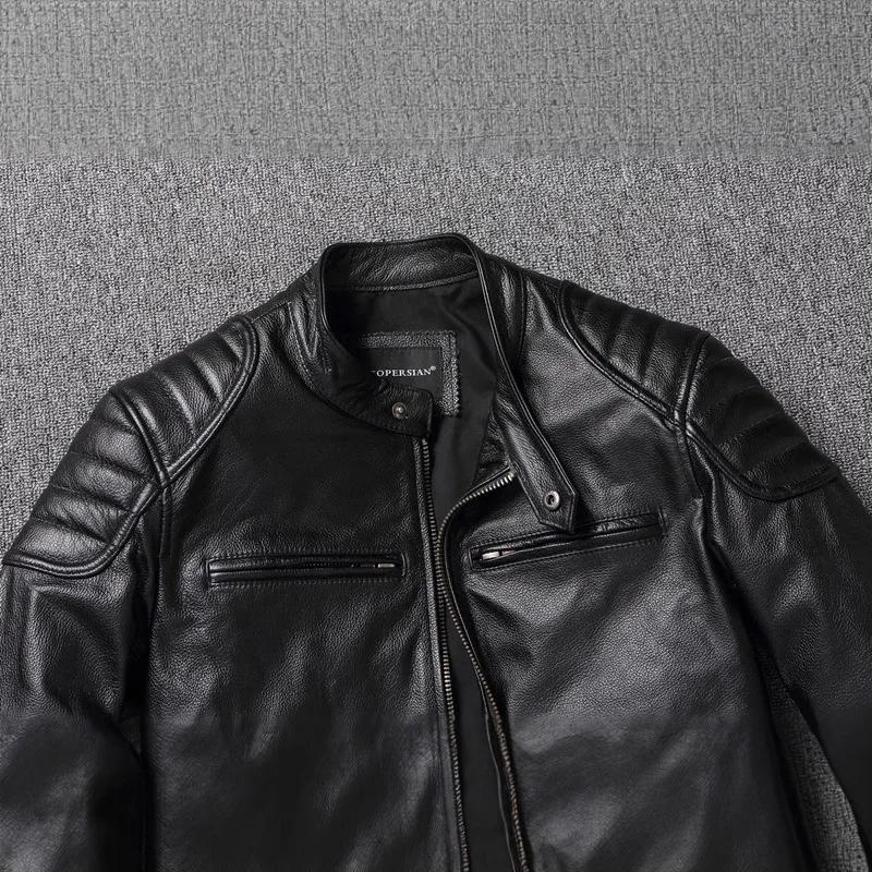 2025 nouvelle veste en cuir hommes