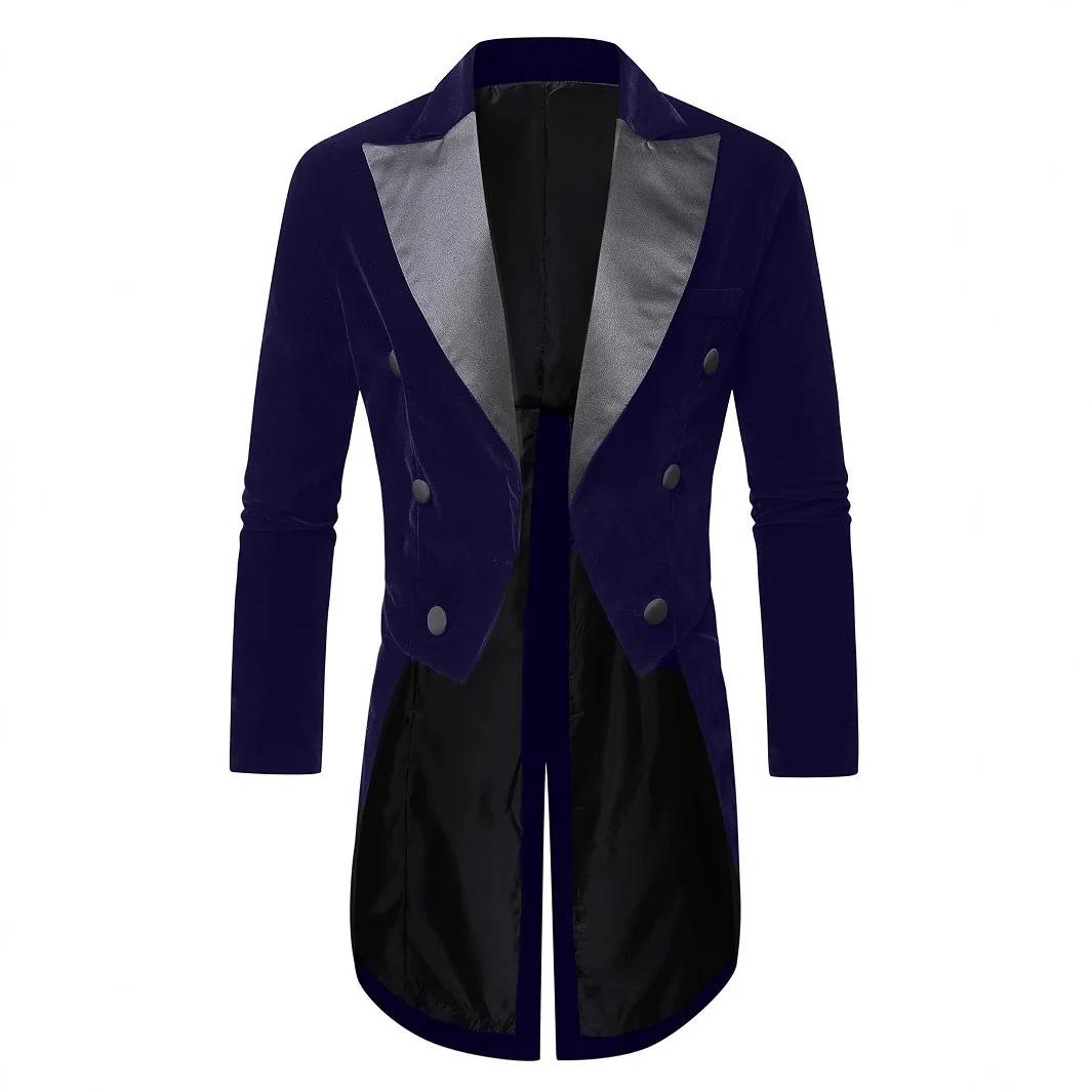 Veste de smoking élégante en velours noir pour hommes – Vêtements de cérémonie pour banquets