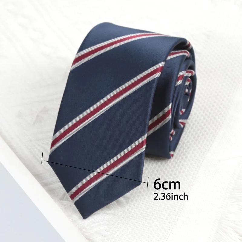 Cravate fine de luxe 6 cm pour homme