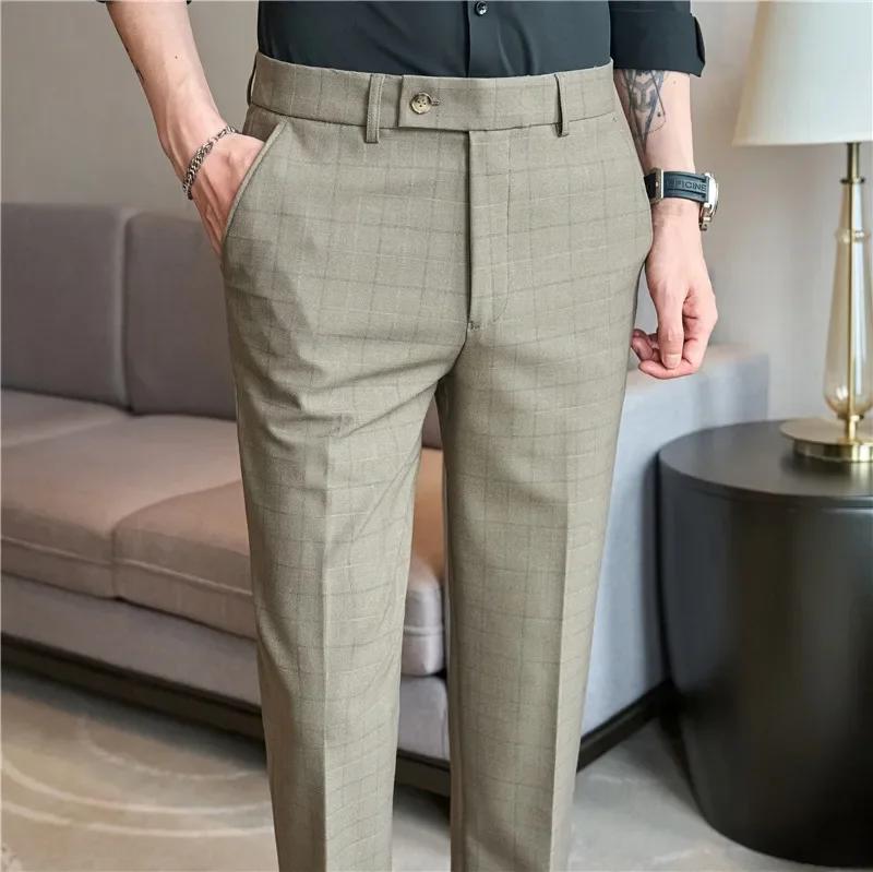 Pantalon à Carreaux Imbibé pour Homme