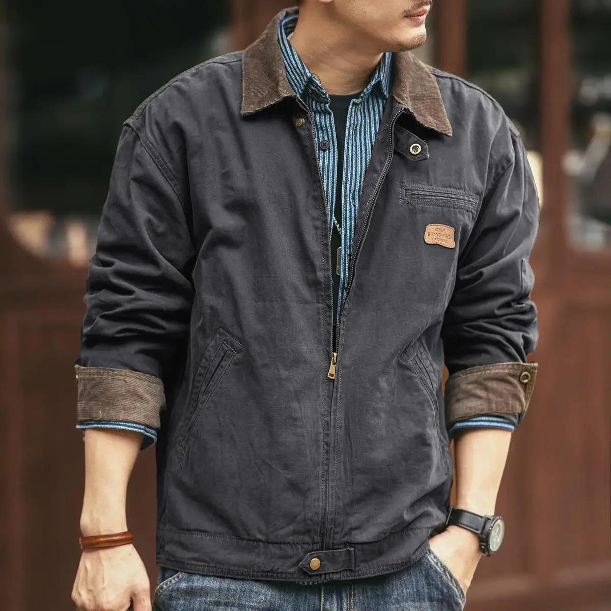 American RapRetro-Veste d'outillage à manches longues pour hommes