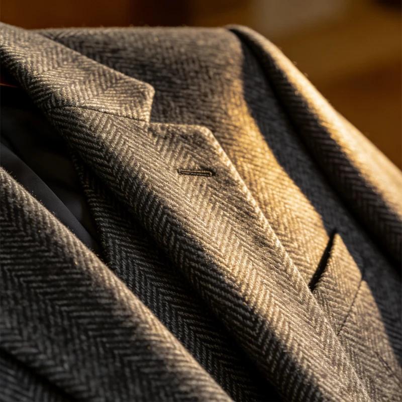 Veste de costume homme à chevrons