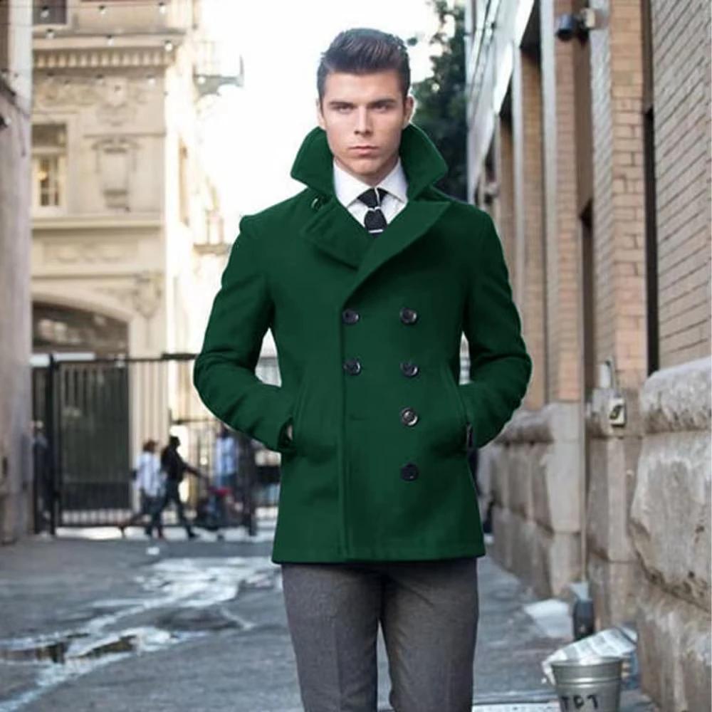 Manteau homme costume veste laine Double boutonnage costumes élégants pour hommes Blazers luxe concepteur décontracté