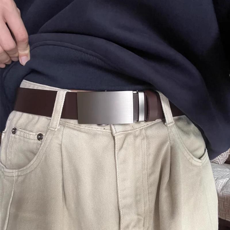 Ceinture en cuir hommes ceintures en cuir véritable de haute qualité