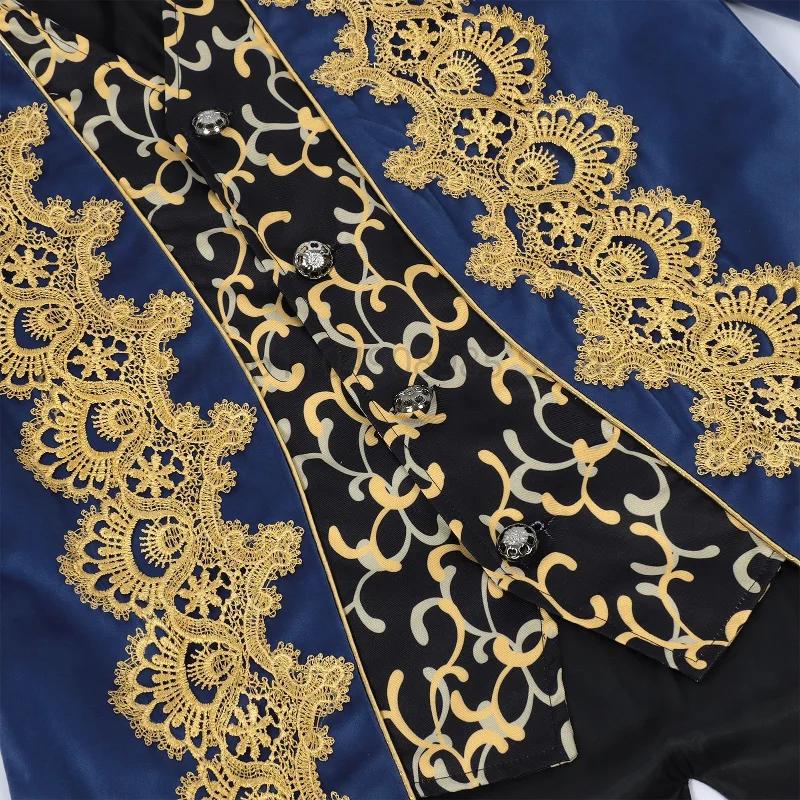 Tuxedo en dentelle bleue pour hommes