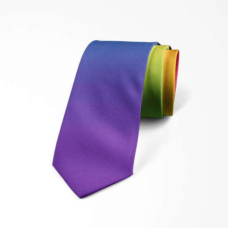 Cravate rayée colorée pour hommes
