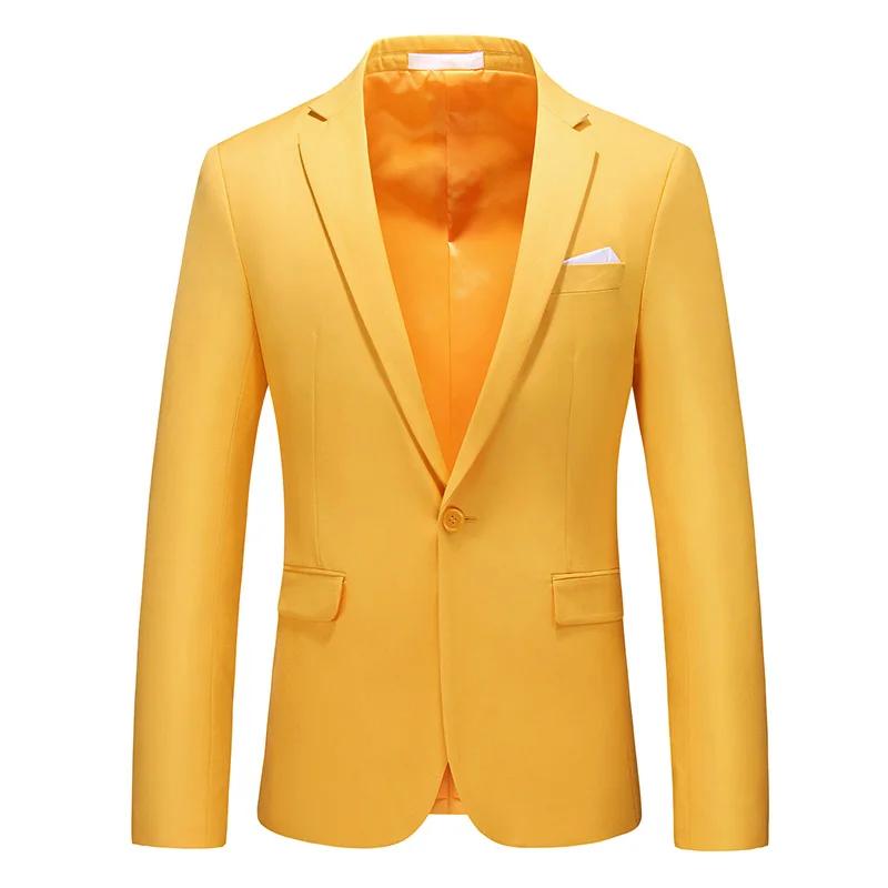 Veste de costume rouge vif pour homme