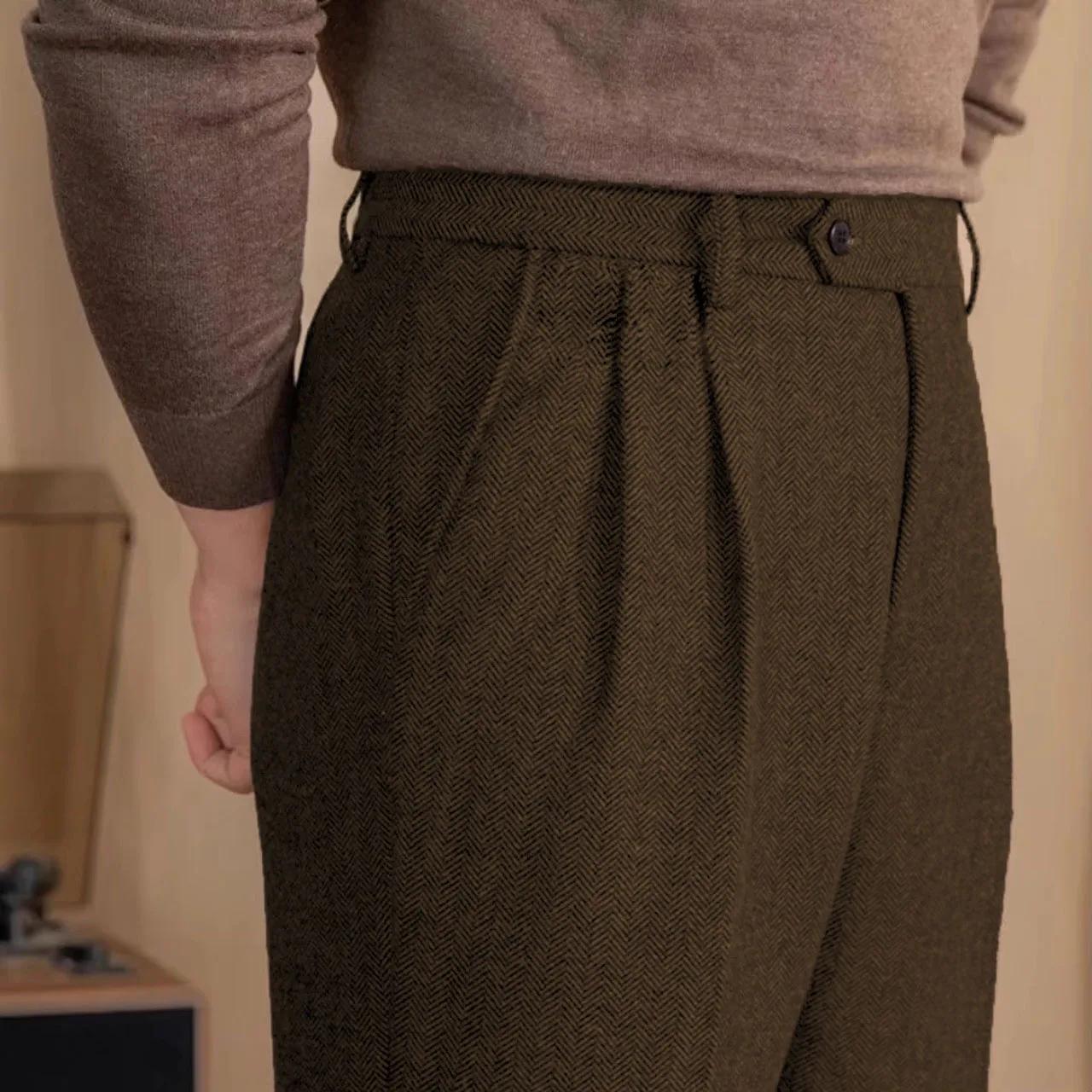 Pantalon de costume Vintage italien pour hommes