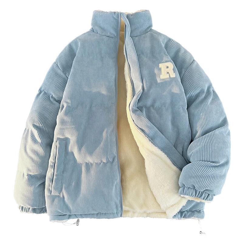 Veste en velours côtelé extérieur pour hommes