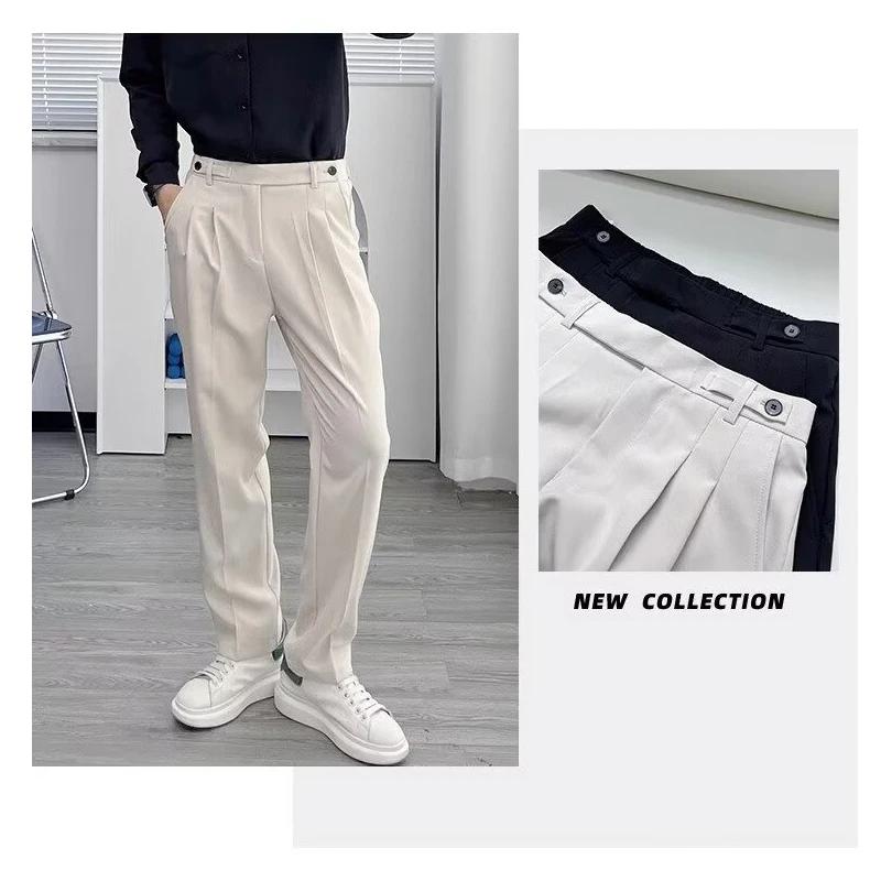 Ltalian Style Gentleman costume pantalon pour hommes affaires décontracté coupe ajustée Napoli