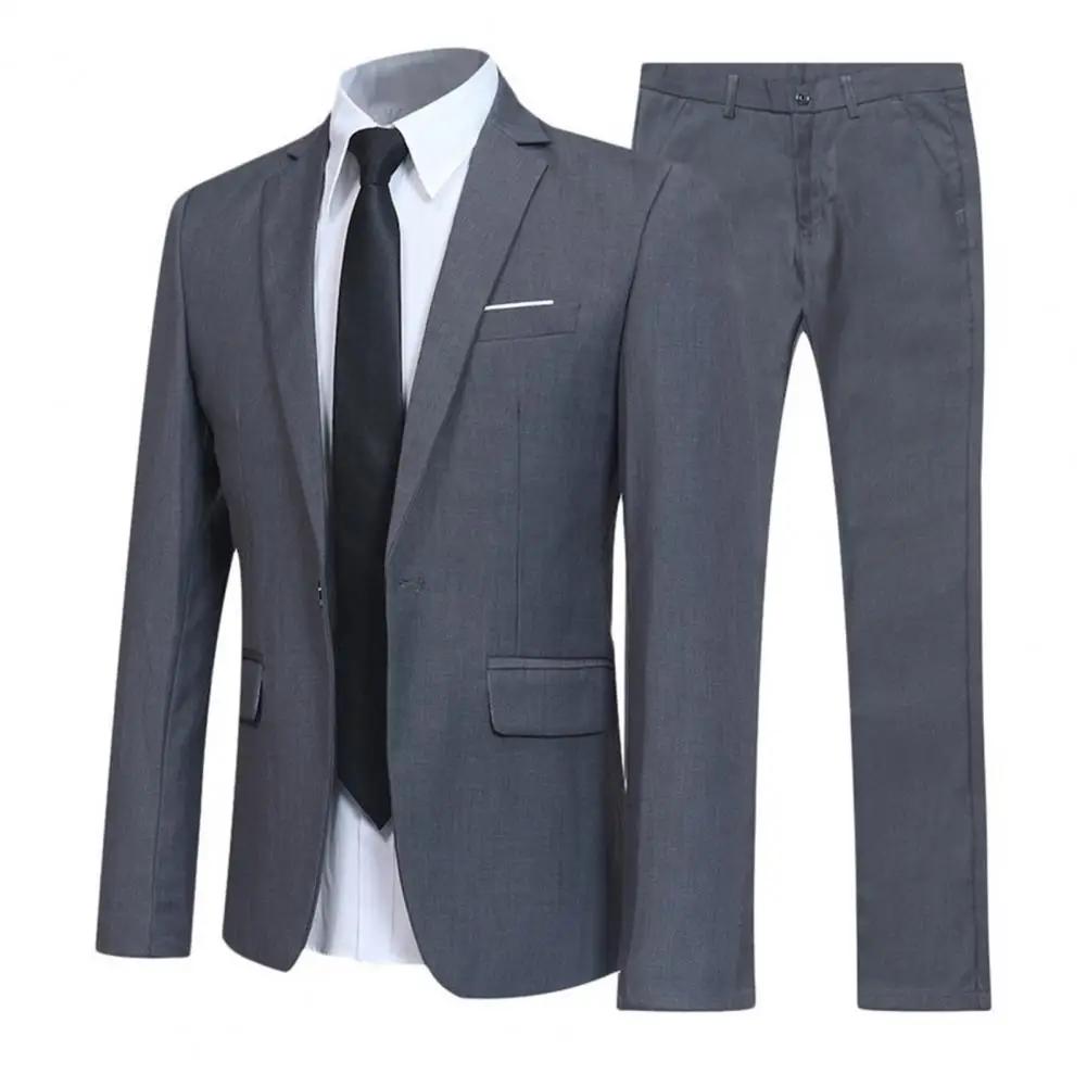 2026 hommes costume ensemble col rabattu formel