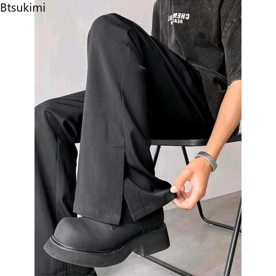 Nouveau pantalon de costume marron et noir pour homme 2026