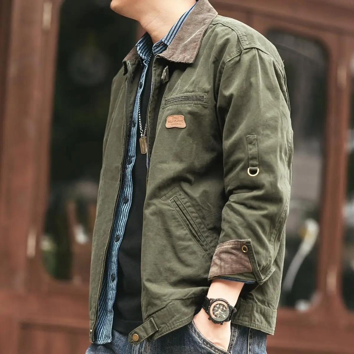 American RapRetro-Veste d'outillage à manches longues pour hommes