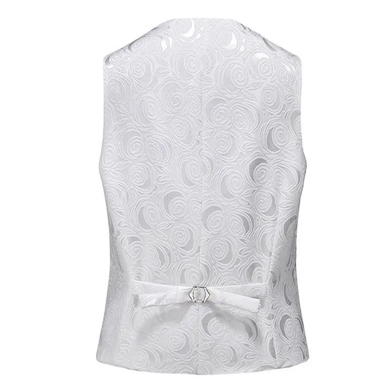 Gilet de costume brodé Jacquard pour hommes