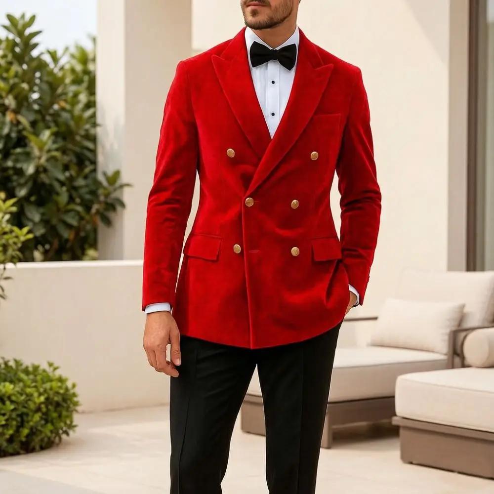 Costumes en velours pour hommes