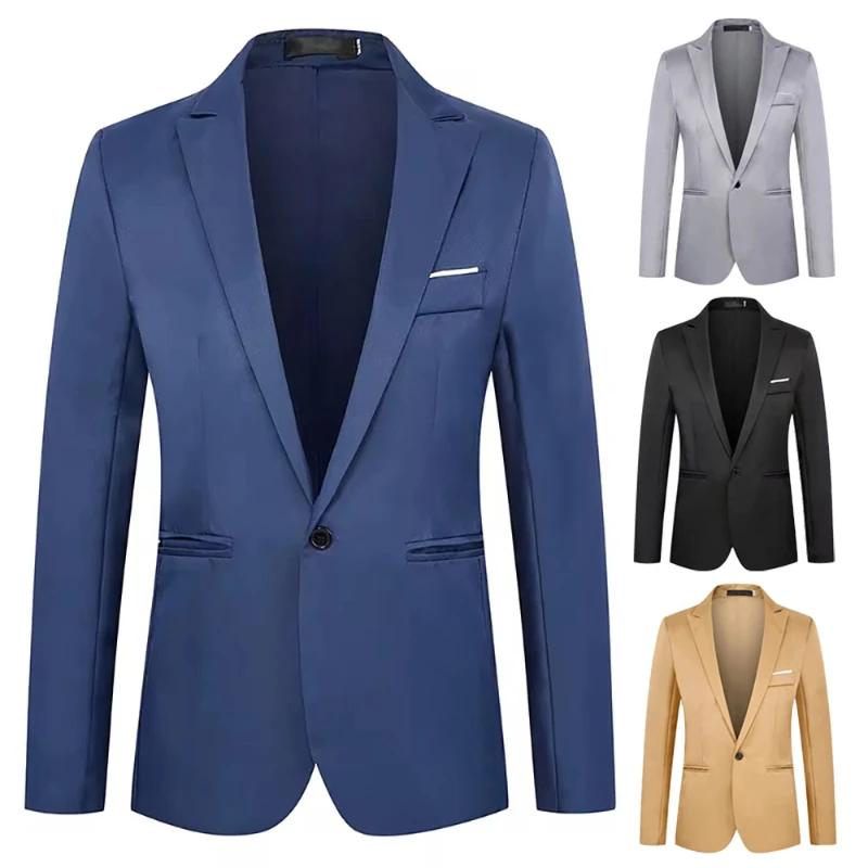 Veste de costume d'affaires décontractée pour hommes