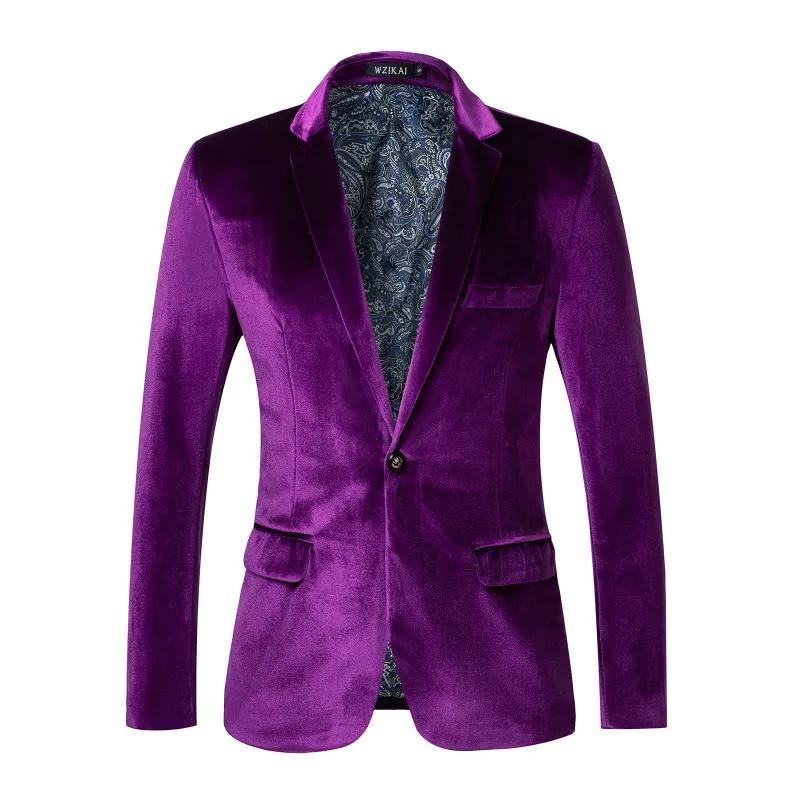 Blazer de luxe en velours pour homme