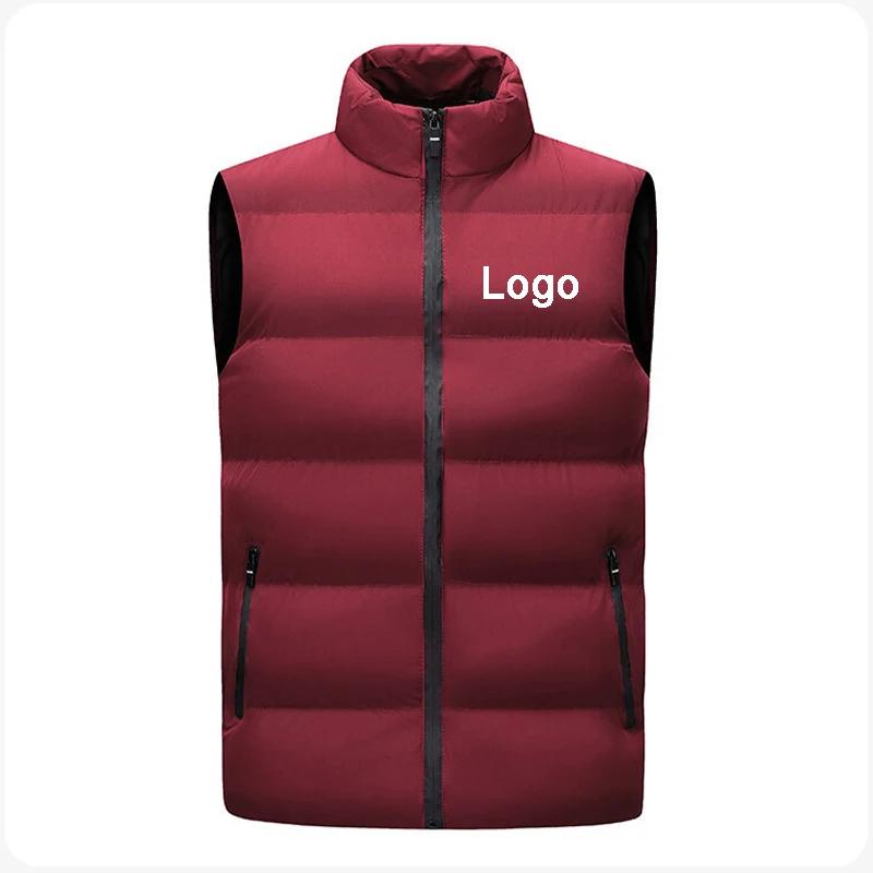 Gilet sans manches personnalisé avec fermeture éclair pour homme