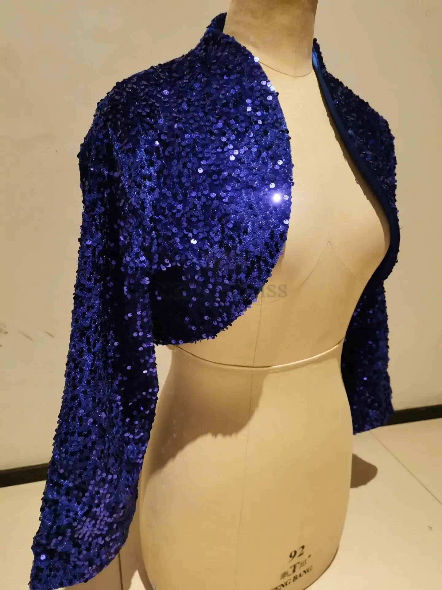 Veste de mariage bleu Royal