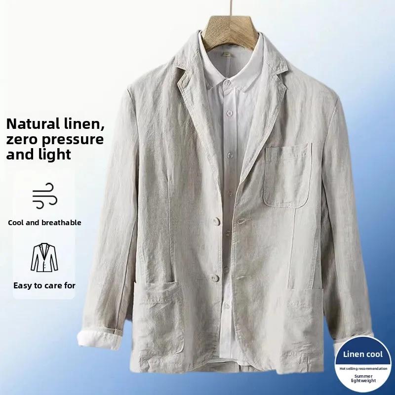 Blazer en lin anti-UV - Blazer respirant et confortable pour homme