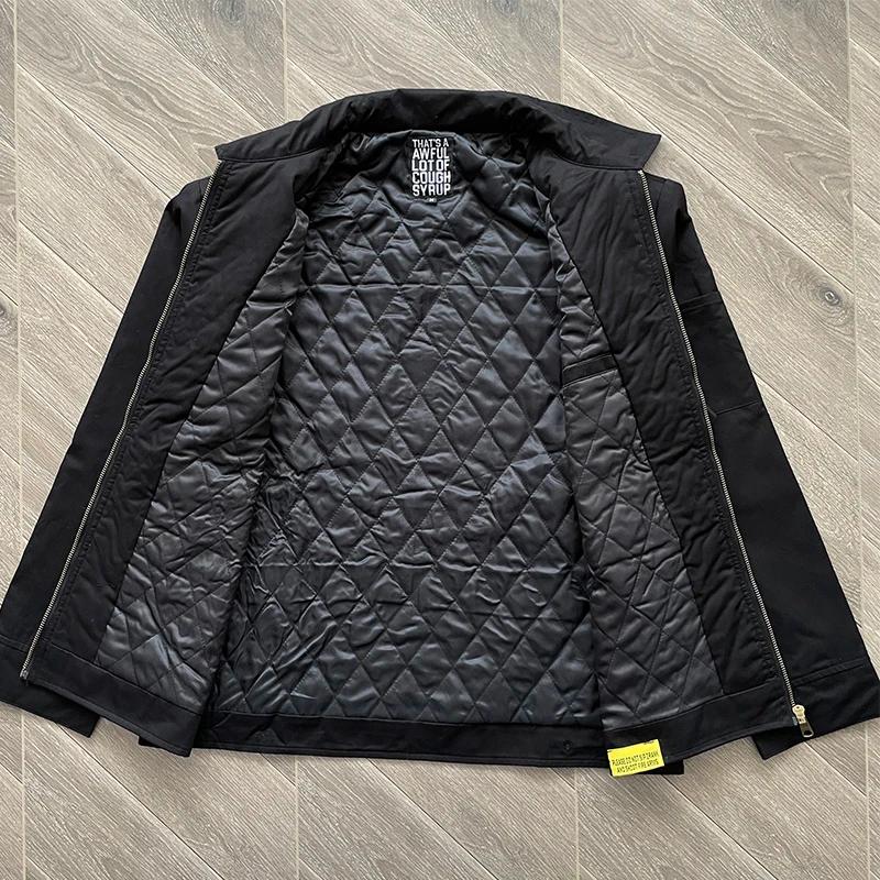 Veste bomber décontractée à imprimé lettres