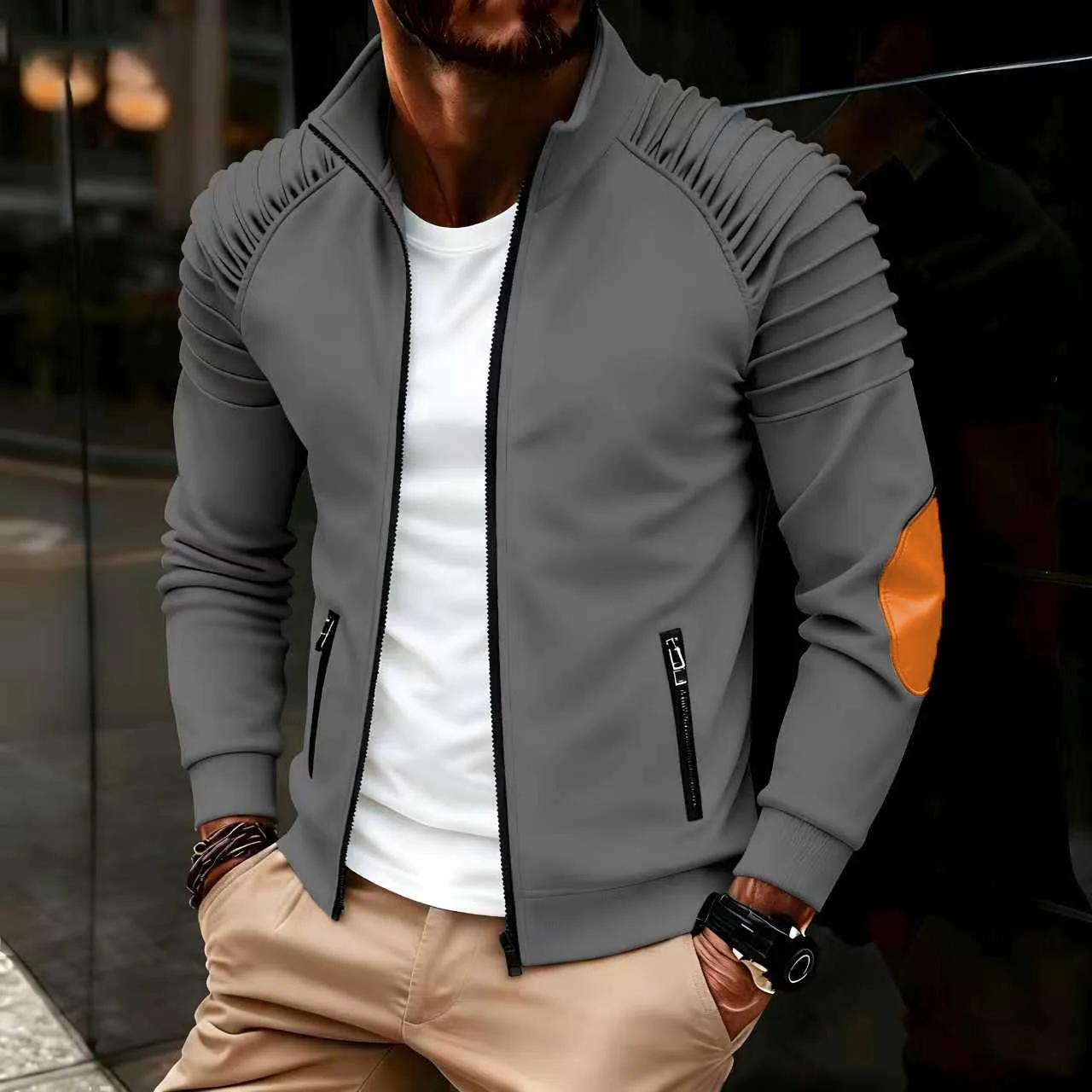 Veste homme avec fermeture éclair sur le devant