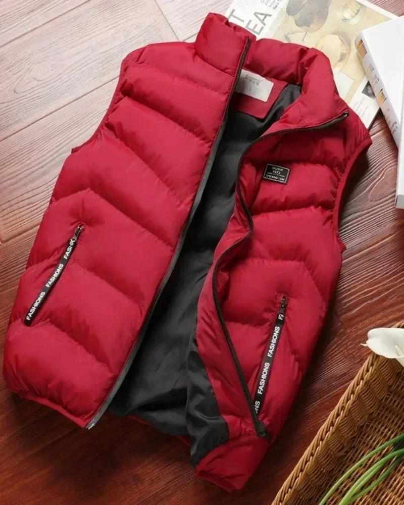 Gilet en duvet monochrome pour hommes