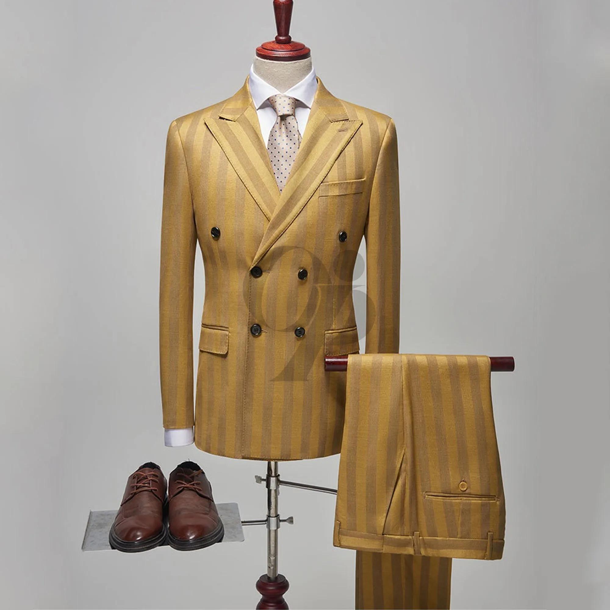 Costume de marié doré pour mariage