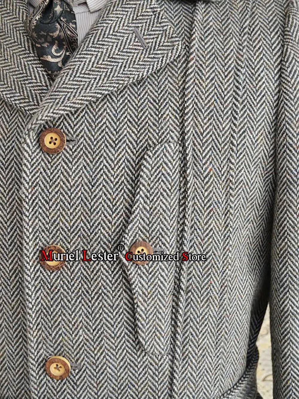 Vestes à chevrons grises pour hommes